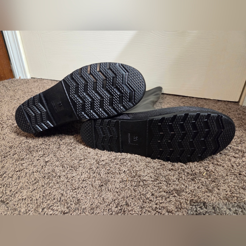 Armani Exchange Black Rain Boots - Picture 4 of 5